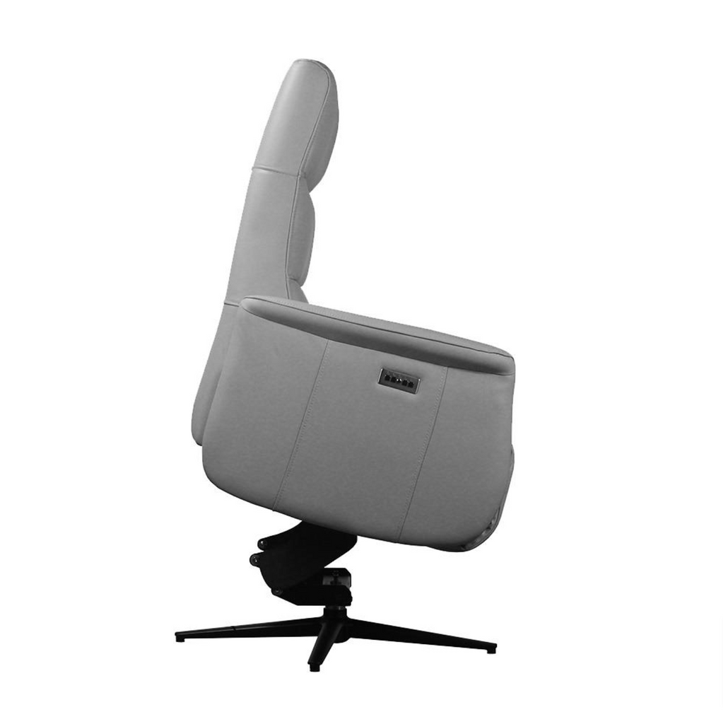 Alston Leather Electric Recliner & Lift Chair Light Grey Lost