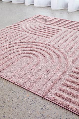 Astrid Pink Arch Pattern Rug – Lost Design Society