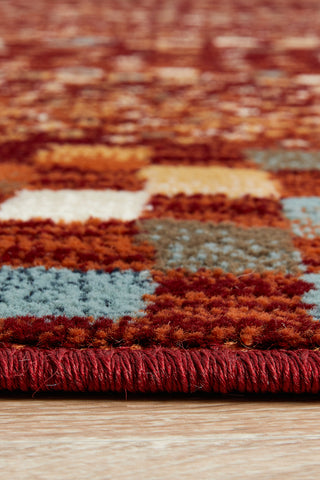 Mayfair Squares Rust Transitional Rug – Lost Design Society
